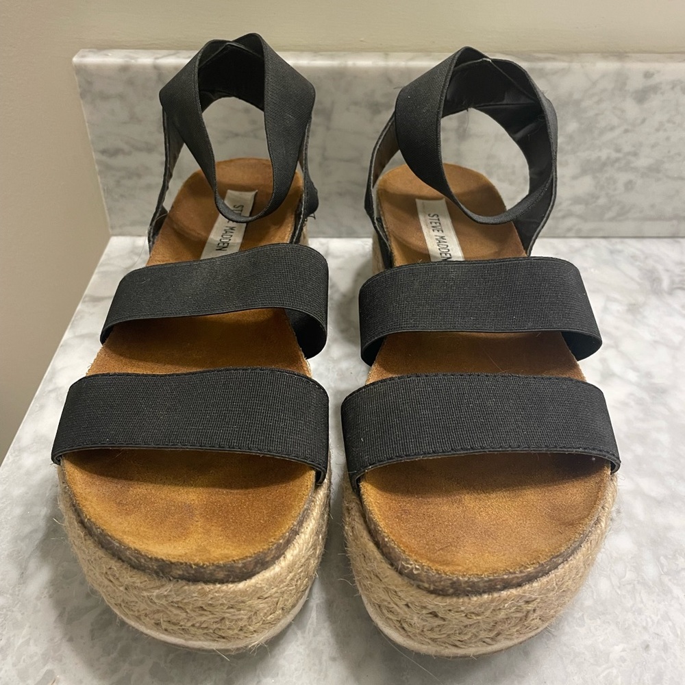 Steve Madden Kimmie Black Womens Sandals